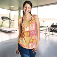 Aloha Hawaii Quilt Floral Patchwork Style Women Racerback Tank