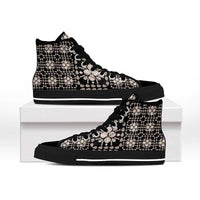 Aloha Hawaii Shell Quilt High Top Shoes Seamless Style LT14 - Polynesian Pride
