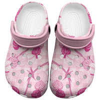 Anthurium Pikake Ti Leaf Palaka Clogs Shoes Pink Version LT01 Pink - Polynesian Pride
