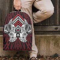 Aotearoa Kowhaiwhai Poutama Red Motif Backpack LT9 - Polynesian Pride