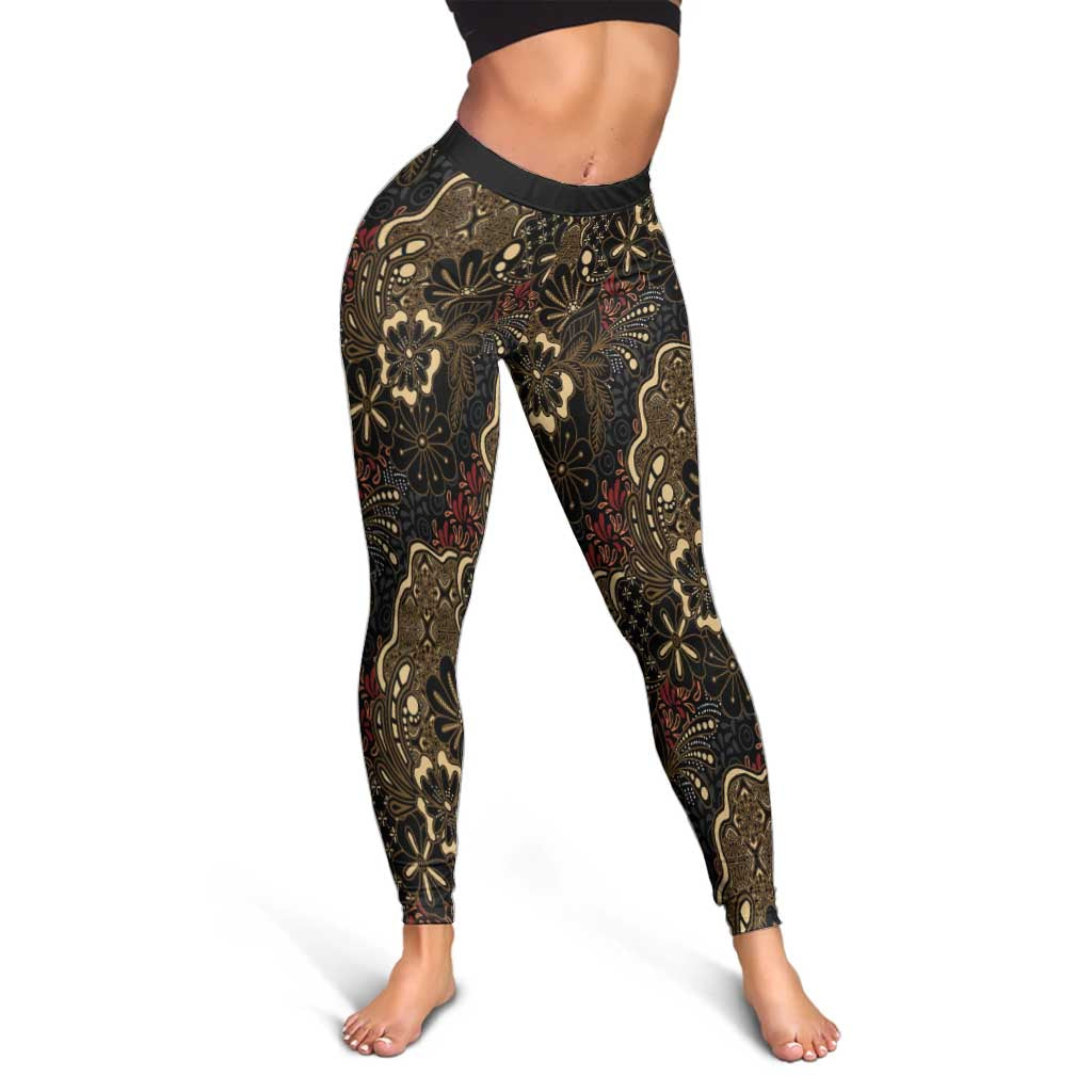 Batik Sekar Jagad Leggings Indonesian Traditional Pattern LT01 - Polynesian Pride