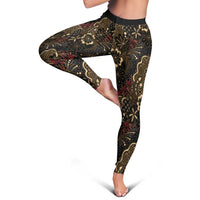 Batik Sekar Jagad Leggings Indonesian Traditional Pattern LT01 - Polynesian Pride