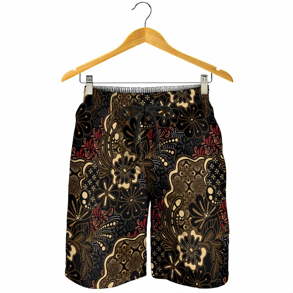 Batik Sekar Jagad Shorts for Men Indonesian Traditional Pattern LT01 - Polynesian Pride