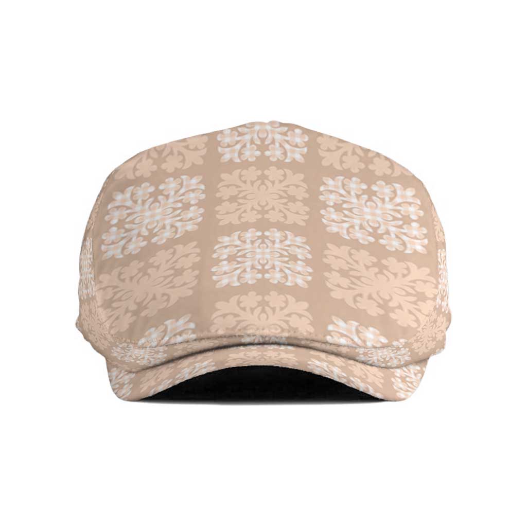 Beige Palaka Quilt Hawaii Jeff Hat Traditional Hawaii-plaid Pattern LT14 Beige - Polynesian Pride