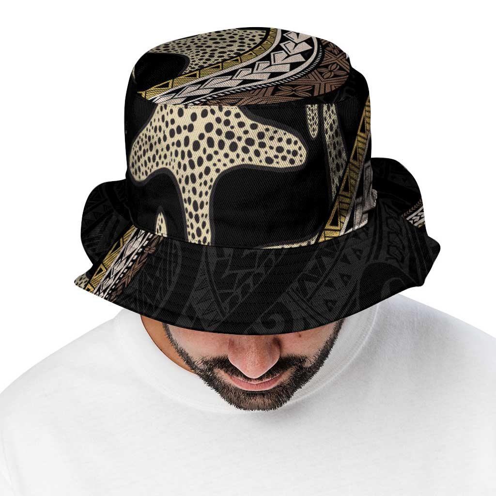 Beige Polynesian Starfish Unique Pattern Bucket Hat LT01 - Polynesian Pride