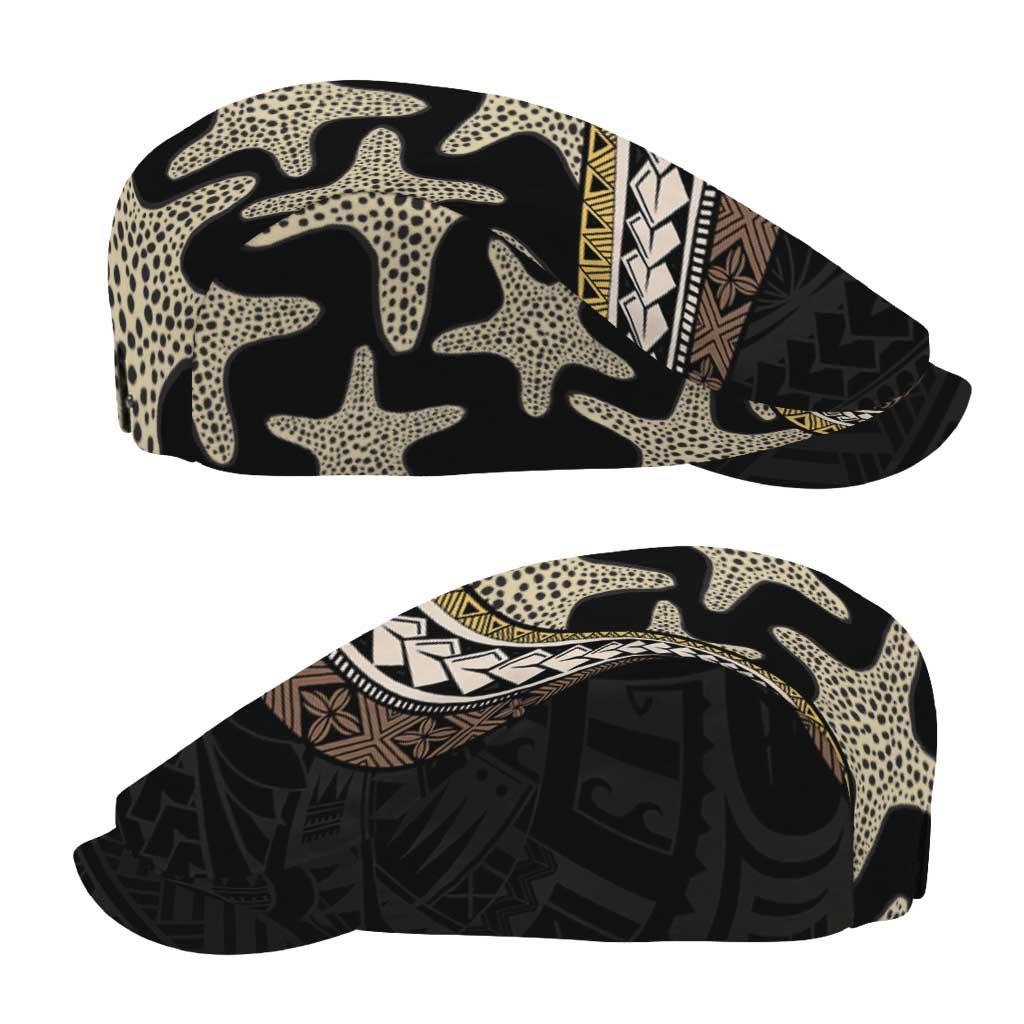 Beige Polynesian Starfish Unique Pattern Jeff Hat LT01 - Polynesian Pride