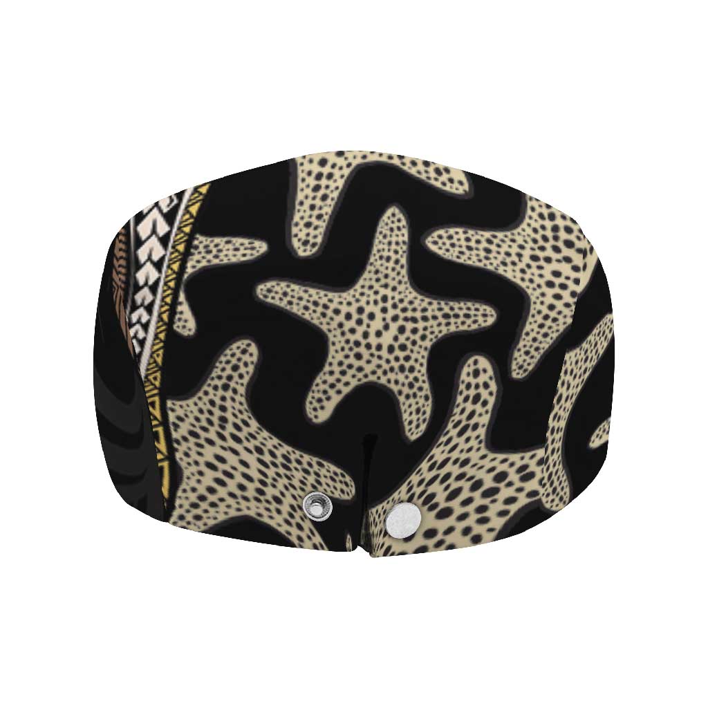 Beige Polynesian Starfish Unique Pattern Jeff Hat LT01 - Polynesian Pride
