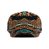 Black Batik Papua-inspired Pattern Jeff Hat LT9 Black - Polynesian Pride