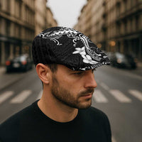 Black Hawaii Jeff Hat Hammerhead Shark Tattoo Curve Polynesian LT14 - Polynesian Pride