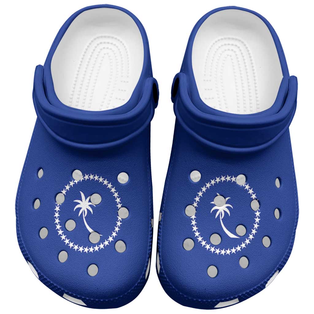 Chuuk Clogs Shoes Heritage Palette Flag-Inspired LT01 Blue - Polynesian Pride