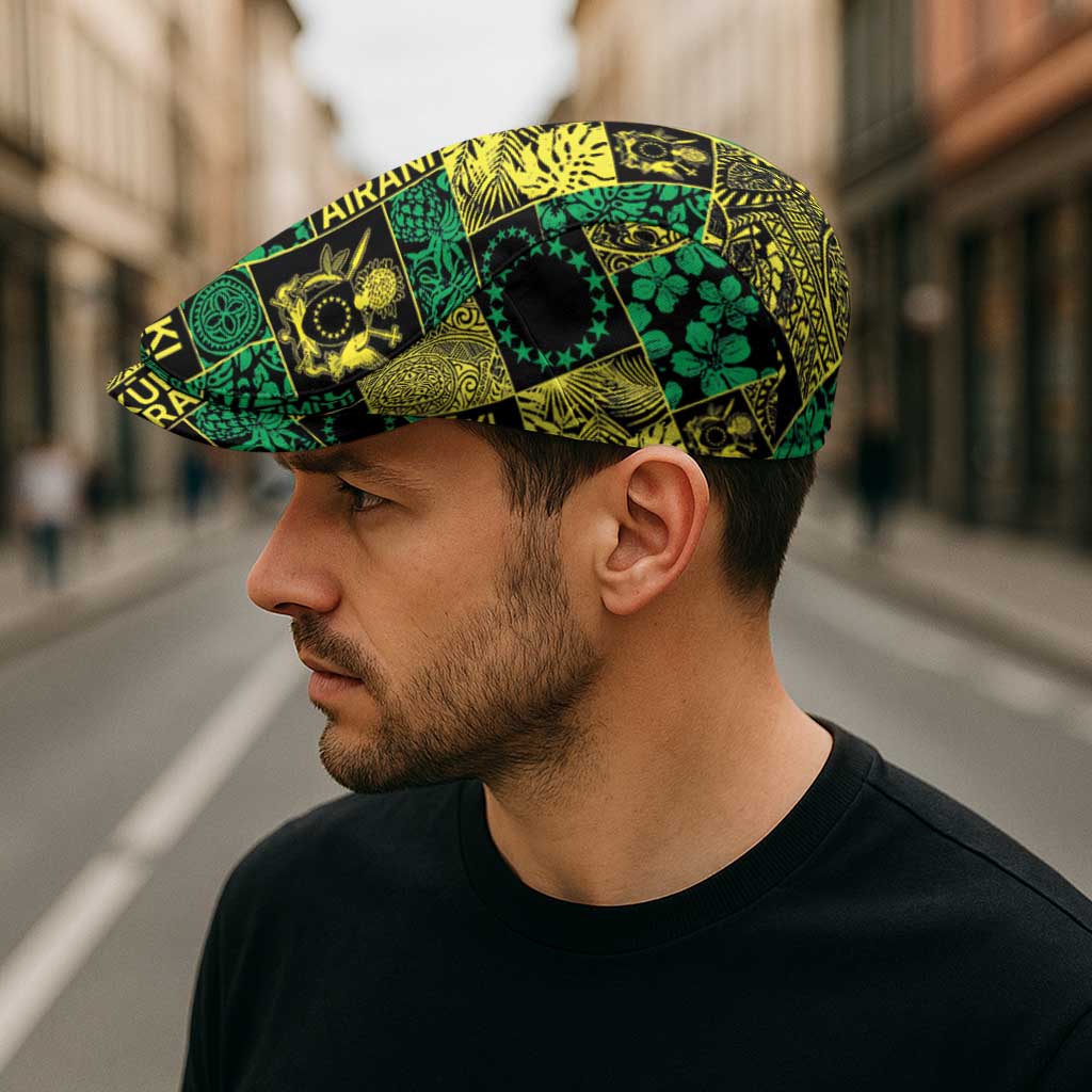 Cook Islands Mere Kiritimiti Jeff Hat Pacific Patchwork Xmas Vibes LT9 - Polynesian Pride