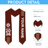 Custom Hawaii Castle High School Graduation Stole Kakau Pattern LT05 - Polynesian Pride