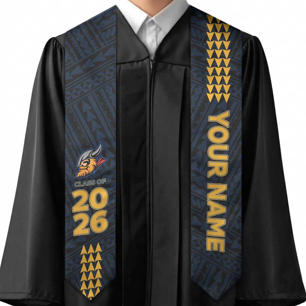 Custom Hawaii Hilo High School Graduation Stole Kakau Pattern LT05 - Polynesian Pride