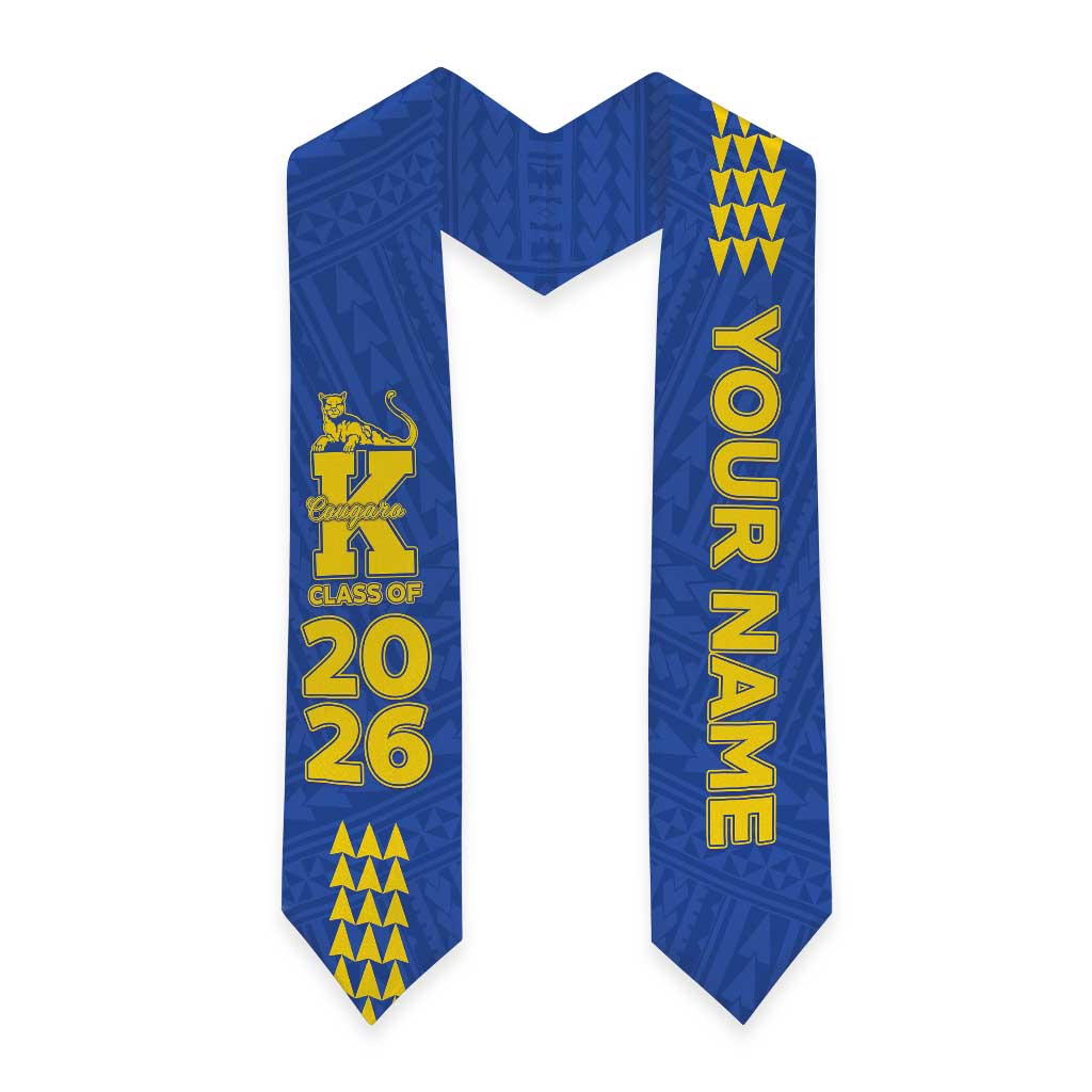 Custom Hawaii Kaiser High School Graduation Stole Kakau Pattern LT05 - Polynesian Pride