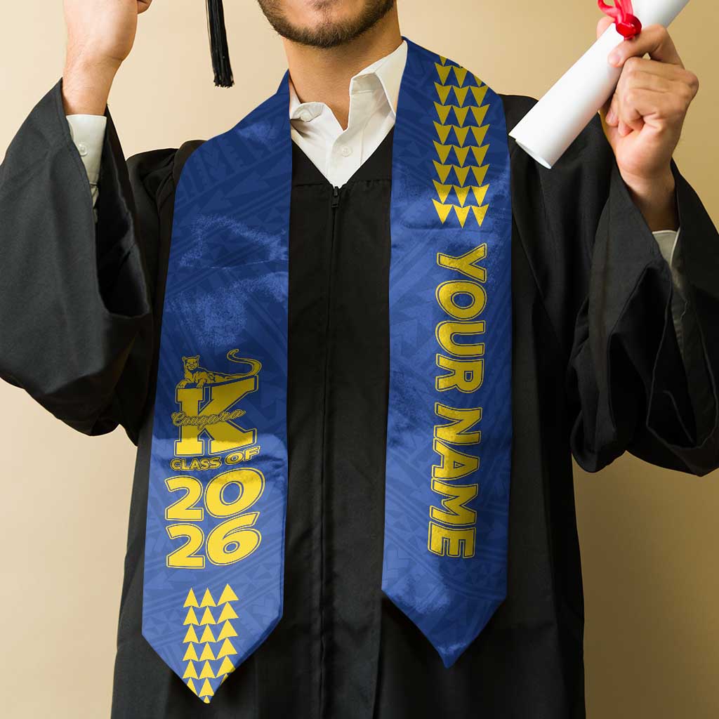 Custom Hawaii Kaiser High School Graduation Stole Kakau Pattern LT05 - Polynesian Pride