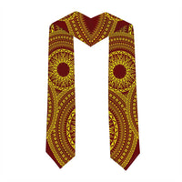 Custom Tonga High School Graduation Stole Class Of Year Tongan Ngatu Pattern LT14 - Polynesian Pride