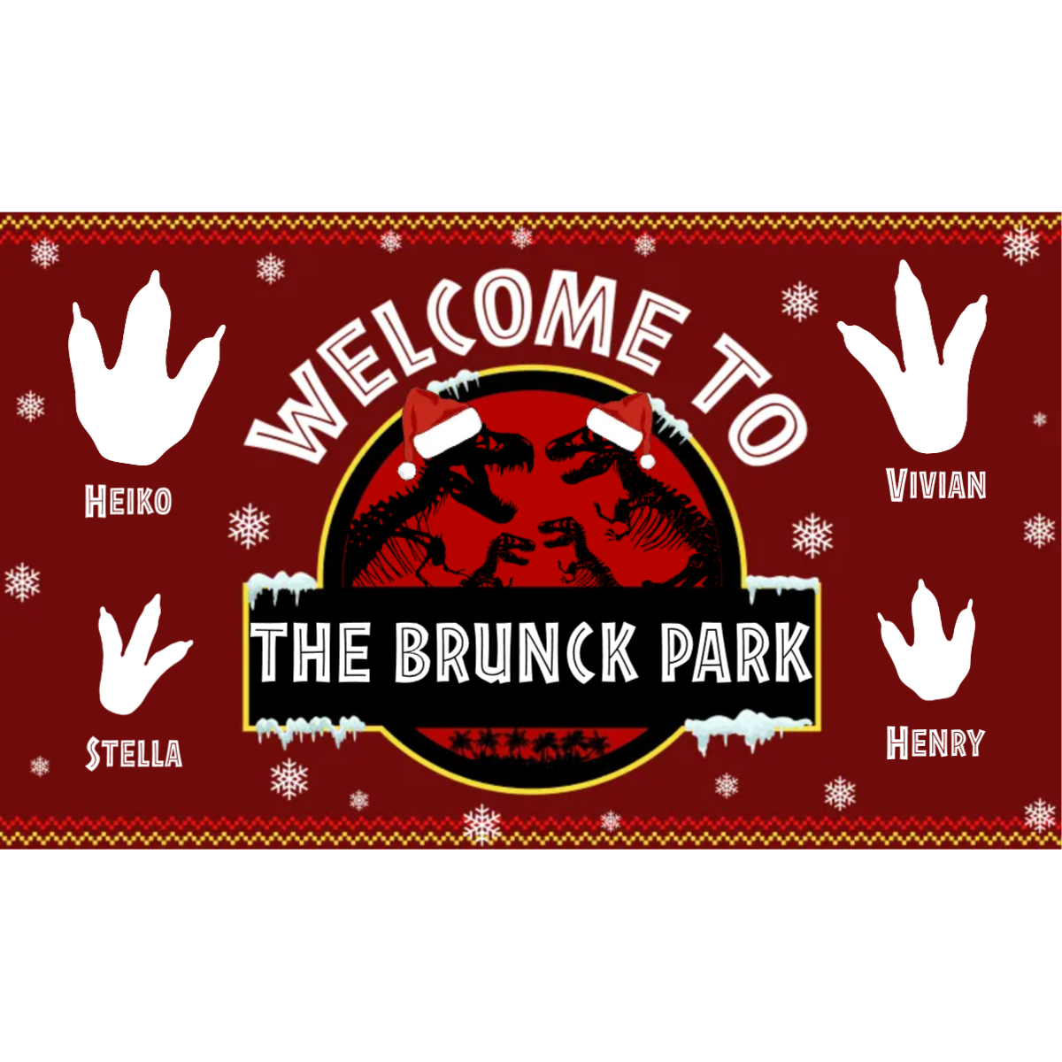 Personalized Welcome To The Robinson Park Doormat Christmas Gift For Family CTM