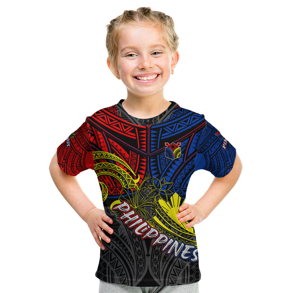 Philippines Half Sleeve Tattoo Kid T Shirt Pinoy Filipinos Sun DT02 Art - Polynesian Pride
