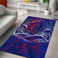Father's Day Samoa Area Rug Special Dad Polynesia Paradise DT02 - Polynesian Pride