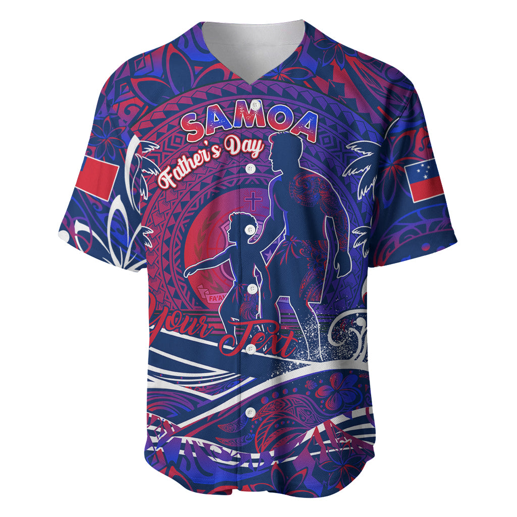 Father's Day Samoa Baseball Jersey Special Dad Polynesia Paradise DT02 Green - Polynesian Pride