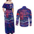 Father's Day Samoa Couples Matching Off Shoulder Maxi Dress and Long Sleeve Button Shirt Special Dad Polynesia Paradise