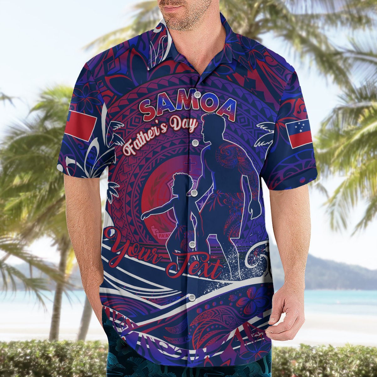 Father's Day Samoa Hawaiian Shirt Special Dad Polynesia Paradise DT02 - Polynesian Pride