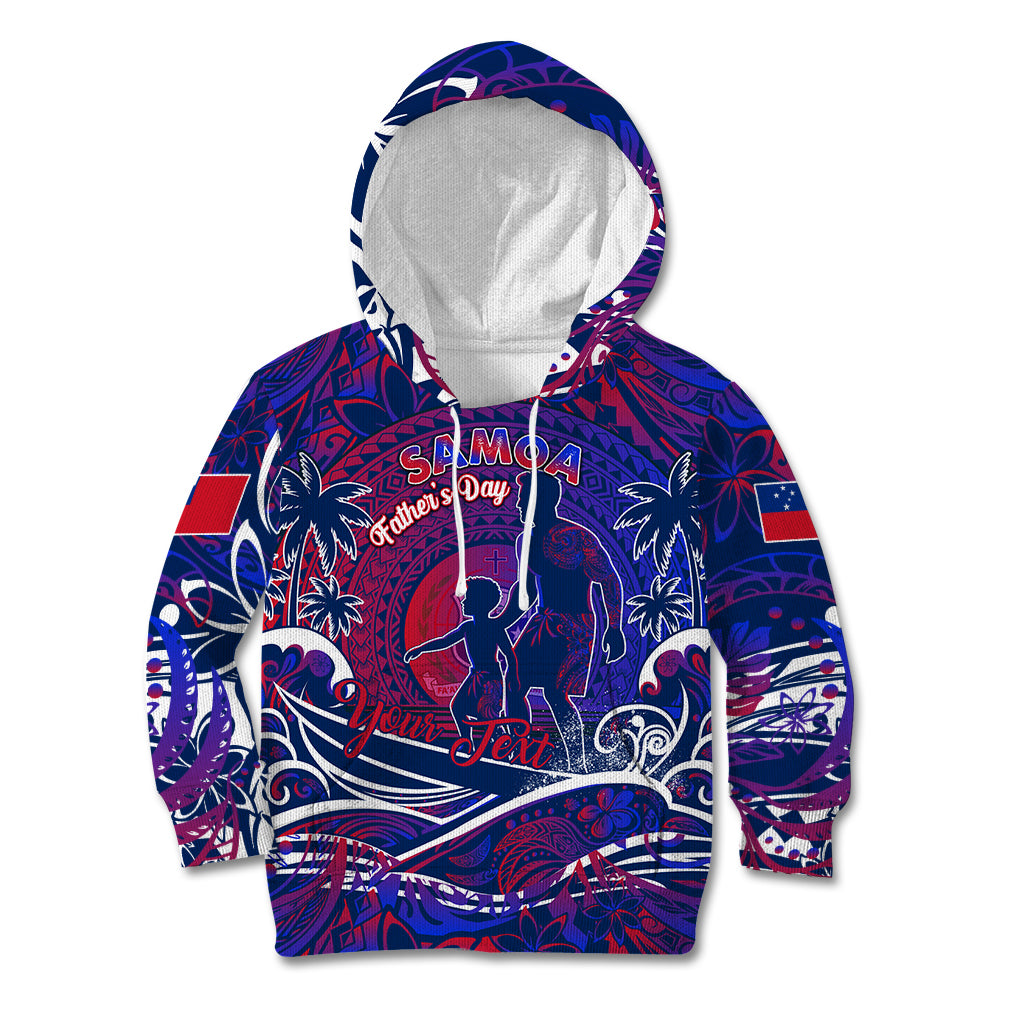 Father's Day Samoa Kid Hoodie Special Dad Polynesia Paradise DT02 Hoodie Green - Polynesian Pride