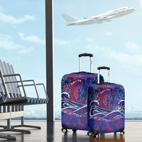 Father's Day Samoa Luggage Cover Special Dad Polynesia Paradise DT02 - Polynesian Pride