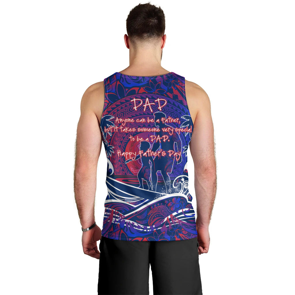Father's Day Samoa Men Tank Top Special Dad Polynesia Paradise DT02 - Polynesian Pride