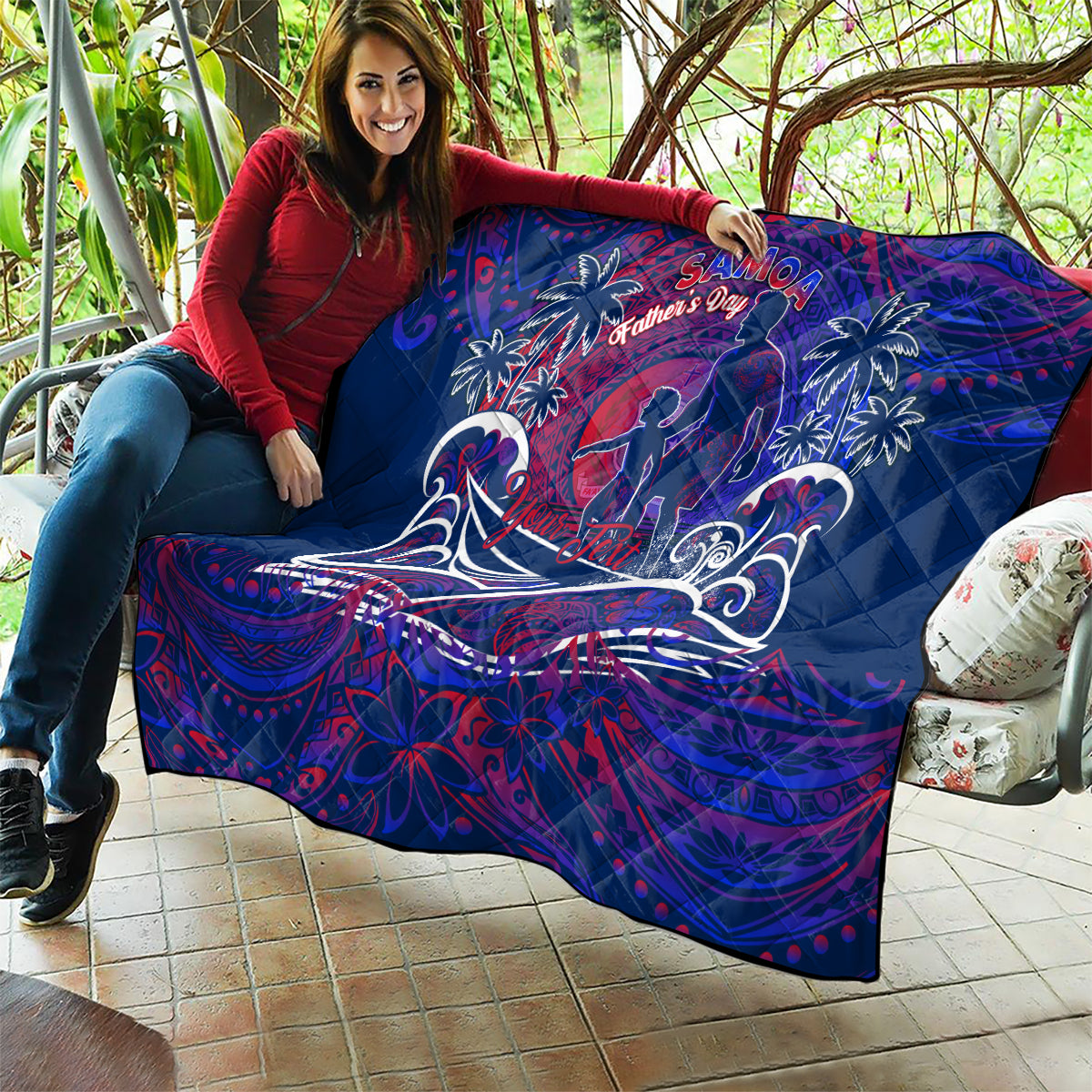 Father's Day Samoa Quilt Special Dad Polynesia Paradise DT02 - Polynesian Pride