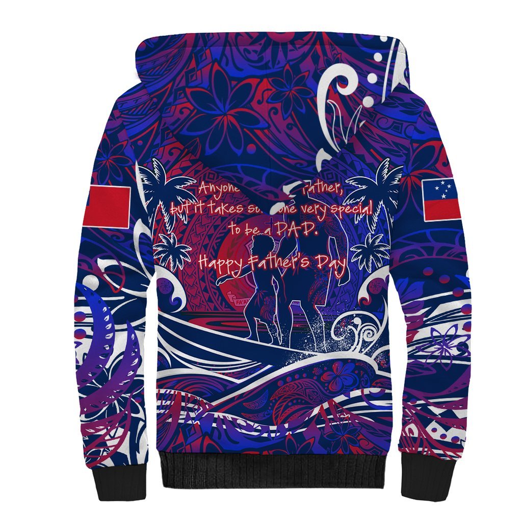 Father's Day Samoa Sherpa Hoodie Special Dad Polynesia Paradise DT02 - Polynesian Pride