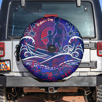 Father's Day Samoa Spare Tire Cover Special Dad Polynesia Paradise DT02 Green - Polynesian Pride
