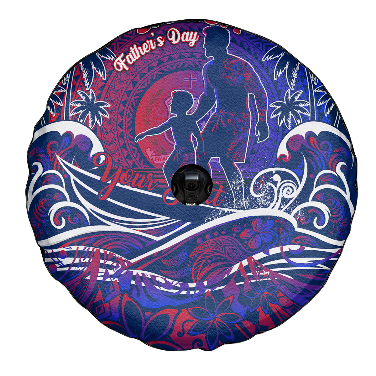 Father's Day Samoa Spare Tire Cover Special Dad Polynesia Paradise DT02 - Polynesian Pride
