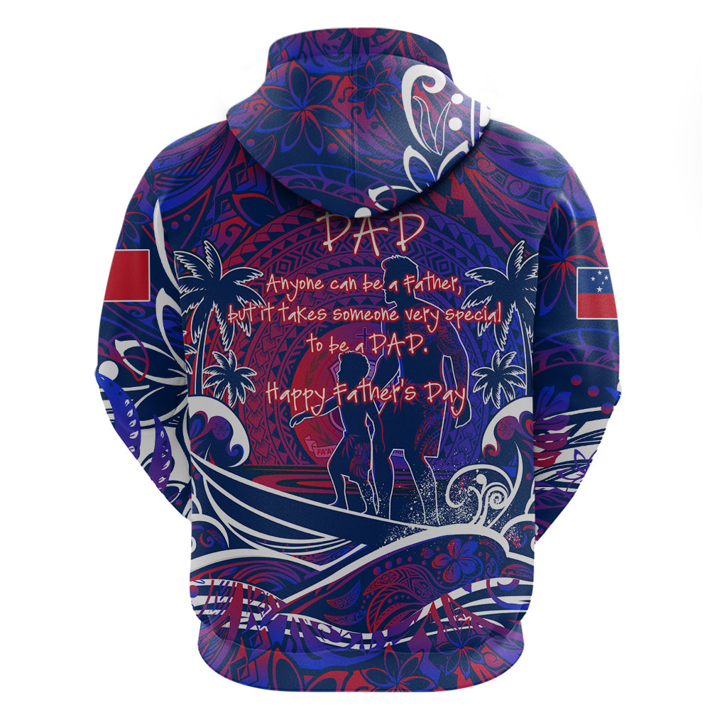 Father's Day Samoa Zip Hoodie Special Dad Polynesia Paradise DT02 - Polynesian Pride