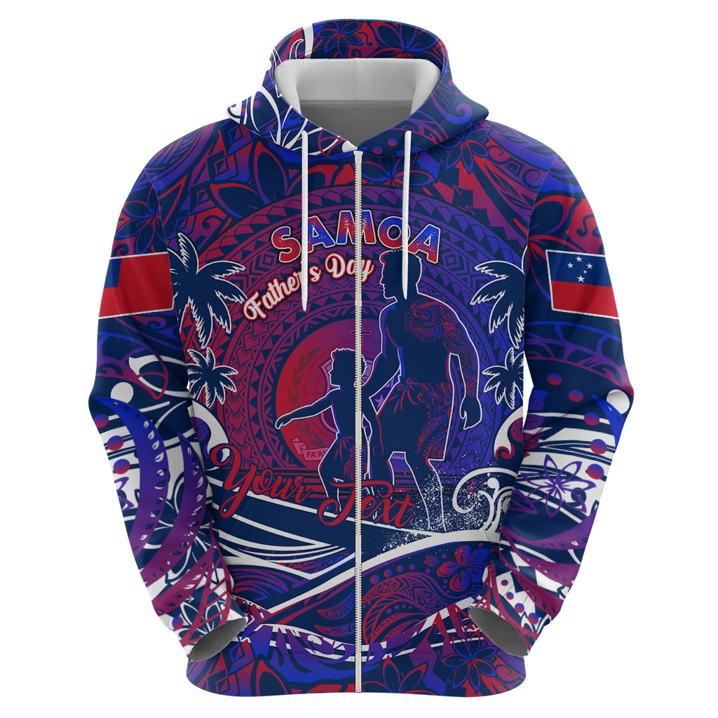 Father's Day Samoa Zip Hoodie Special Dad Polynesia Paradise DT02 - Polynesian Pride