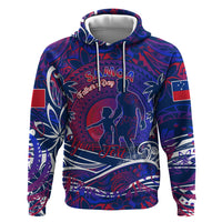 Father's Day Samoa Zip Hoodie Special Dad Polynesia Paradise DT02 Pullover Hoodie Green - Polynesian Pride
