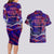 Father's Day American Samoa Couples Matching Long Sleeve Bodycon Dress and Hawaiian Shirt Special Dad Polynesia Paradise