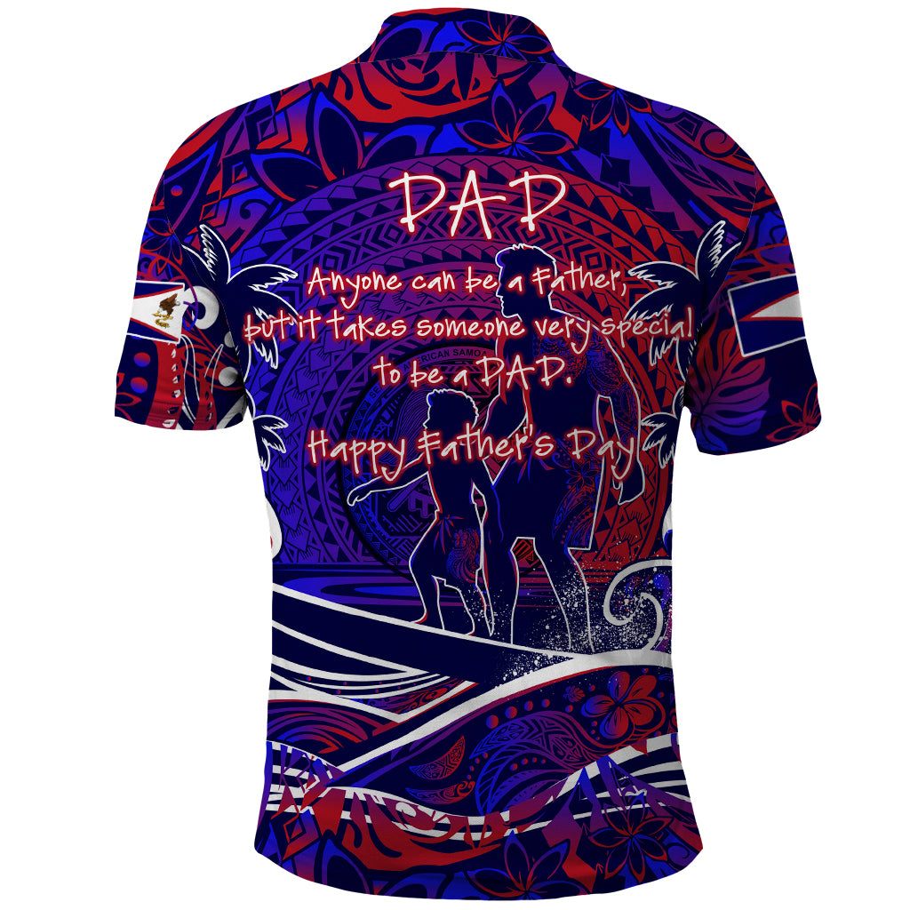 Father's Day American Samoa Polo Shirt Special Dad Polynesia Paradise DT02 - Polynesian Pride