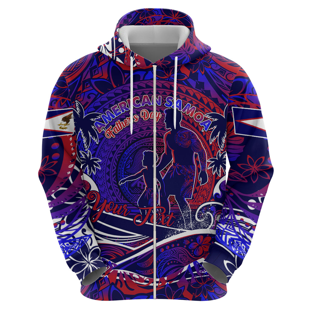 Father's Day American Samoa Zip Hoodie Special Dad Polynesia Paradise DT02 - Polynesian Pride