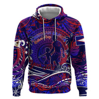 Father's Day American Samoa Zip Hoodie Special Dad Polynesia Paradise DT02 Pullover Hoodie Blue - Polynesian Pride