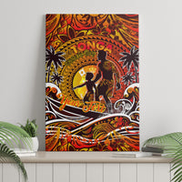 Father's Day Tonga Canvas Wall Art Special Dad Polynesia Paradise DT02 - Polynesian Pride