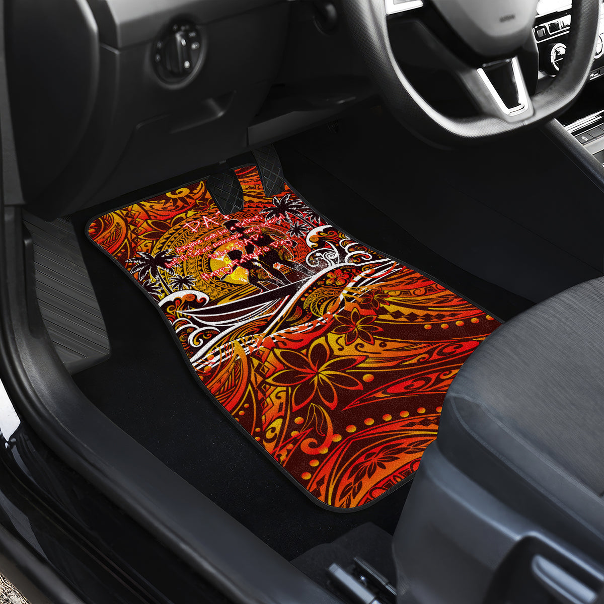 Father's Day Tonga Car Mats Special Dad Polynesia Paradise DT02 - Polynesian Pride