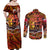 Father's Day Tonga Couples Matching Off Shoulder Maxi Dress and Long Sleeve Button Shirt Special Dad Polynesia Paradise