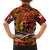 Father's Day Tonga Family Matching Off The Shoulder Long Sleeve Dress and Hawaiian Shirt Special Dad Polynesia Paradise