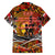 Father's Day Tonga Family Matching Off The Shoulder Long Sleeve Dress and Hawaiian Shirt Special Dad Polynesia Paradise