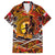 Father's Day Tonga Family Matching Off Shoulder Short Dress and Hawaiian Shirt Special Dad Polynesia Paradise