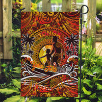 Father's Day Tonga Garden Flag Special Dad Polynesia Paradise DT02 Garden Flag Orange - Polynesian Pride