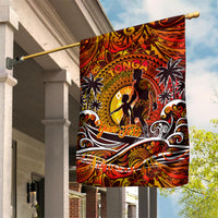 Father's Day Tonga Garden Flag Special Dad Polynesia Paradise DT02 House Flag Orange - Polynesian Pride