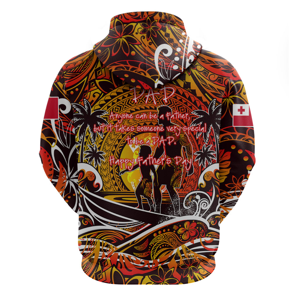 Father's Day Tonga Zip Hoodie Special Dad Polynesia Paradise DT02 - Polynesian Pride