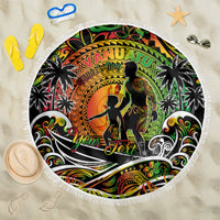 Father's Day Vanuatu Beach Blanket Special Dad Polynesia Paradise DT02 One Size 150cm Art - Polynesian Pride